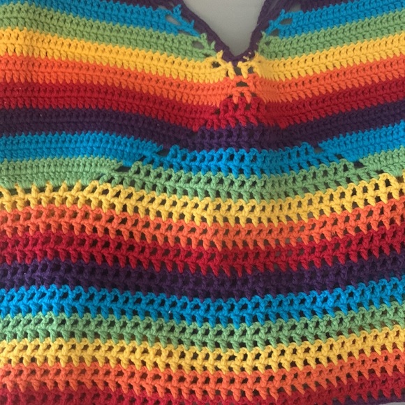 Ralph Lauren rainbow crochet crop top - Picture 2 of 4